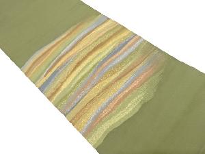 霞模様織り出し袋帯